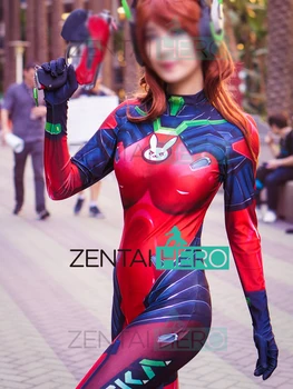

Free Shipping 3D Printting Custom Fiery D.Va Skin Costume D.Va Red Fiery Fuel Printed Zentai Bodysuit Tight Cosplay Game Catsuit