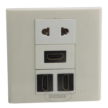 

3 X HDMI, 1 X AC power Wall plate and support customer design