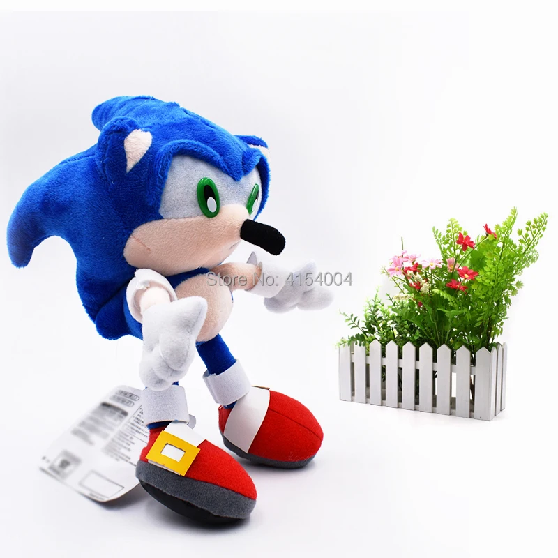 100 шт./лот оптовая продажа Peluche игрушка Sonic Мягкие плюшевые куклы Синий Sonic мультфильм игрушечные животные рождественские подарки, куклы для