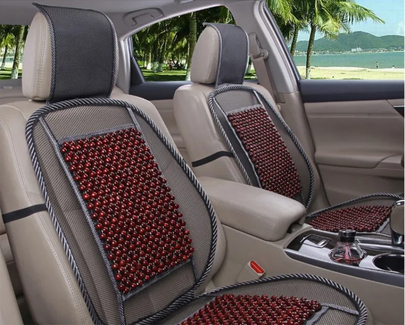 Car Seat Mat Cool For Summer Auto Cover Comfortable Bamboo Breath Back