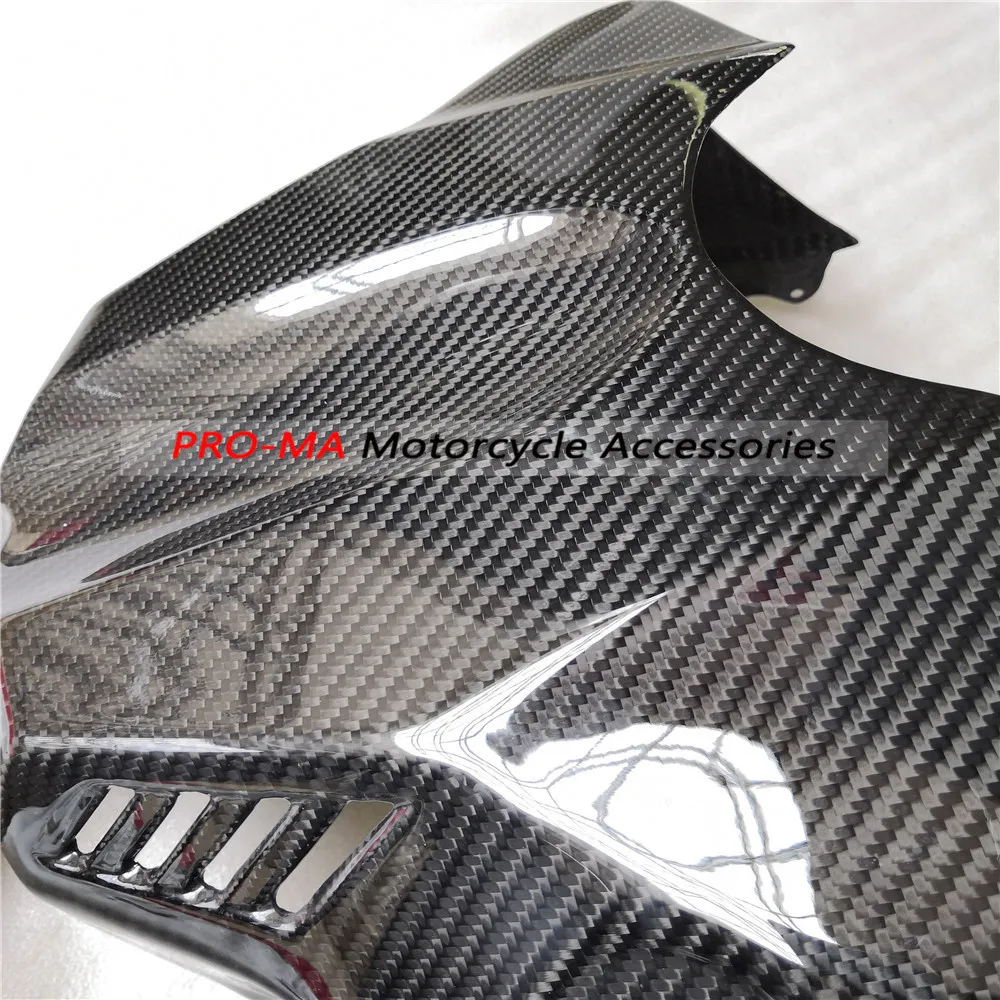 Мотоциклетный обтекатель топливный бак крышка из углеродного волокна для Yamaha YZF-R1- саржевого глянцевого переплетения