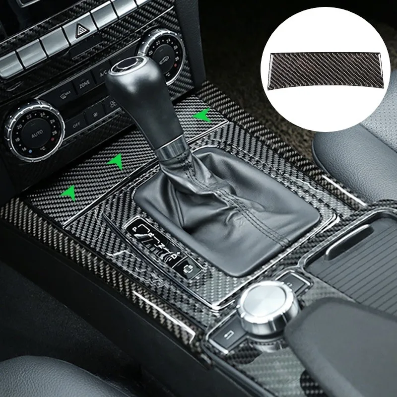 Автомобильная панель переключения передач из углеродного волокна, светлая крышка для Mercedes Benz C Class W204 2007-2010 2011 2012 2013 - Название цвета: Cigarette Cover