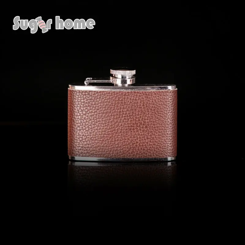 Mealivos Portable Fashion 4 oz Food safe Stainless Steel Hip Flask