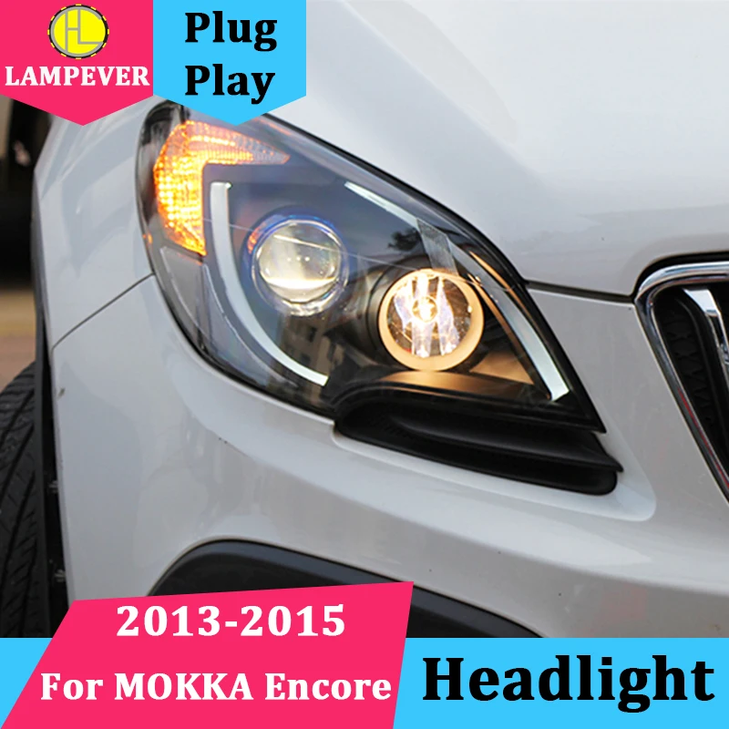 Автомобильная фара для Opel MOKKA фары 2013 2015 Buick Encore светодиодный ные DRL Биксеноновые