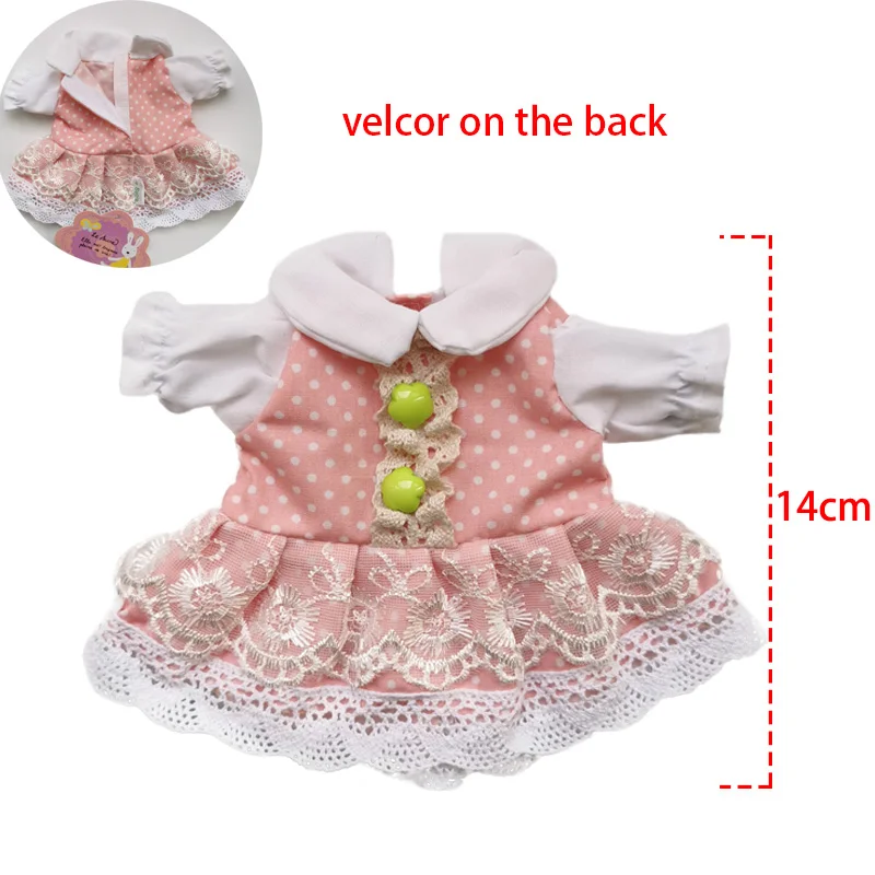 30cm Doll Clothes for Rabbits/Cats/Bears Plush Toys Dress Skirt Coat Clothes Accessories for 1/6 BJD Dolls Girls Kids Gifts 13