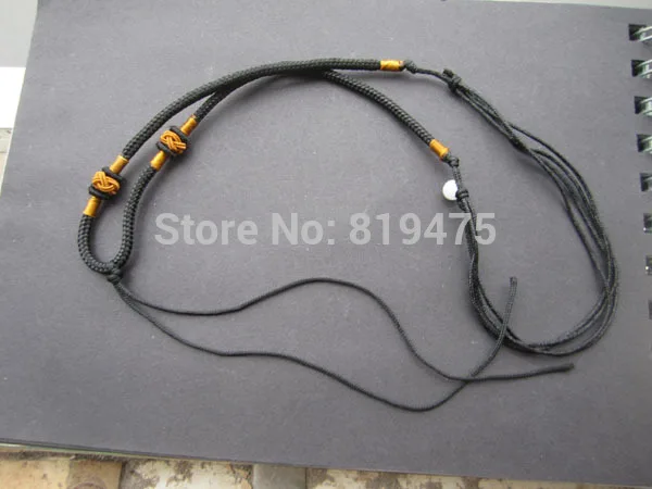 10 шт./лот, Китайская традиционная нейлоновая подвеска, веревка для ожерелья, красный, черный, коричневый, зеленый цвет