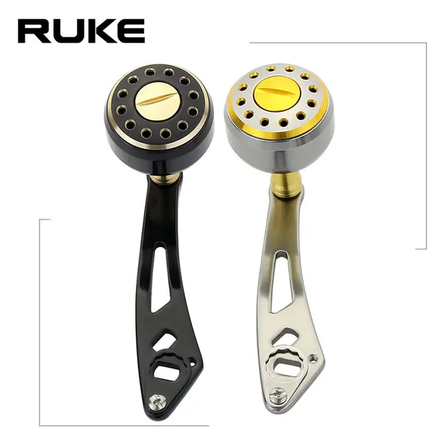 Best Price RUKE Aluminum Alloy Knobs Fishing Reel Handle For ABU DAIWA Baitcasting Fishing Reel Tackle Tools Left Right Hand Best Price RUKE Aluminum Alloy Knobs Fishing Reel Handle For ABU DAIWA Baitcasting Fishing Reel Tackle Tools Left Right Hand