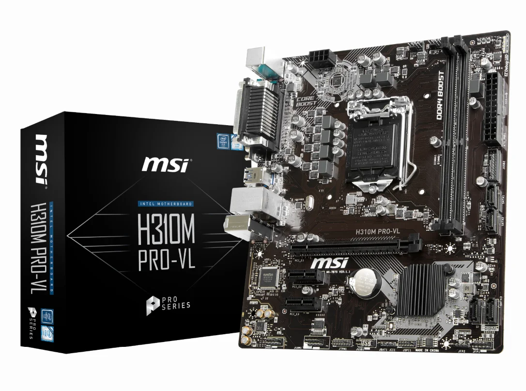 

MSI H310M PRO-VL H310/LGA1151/DDR4 /32GB/PCI-E 3.0/USB3.1/Micro ATX new original motherboard