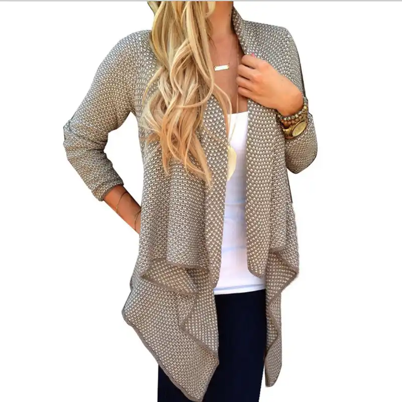 loose knit casual cardigan