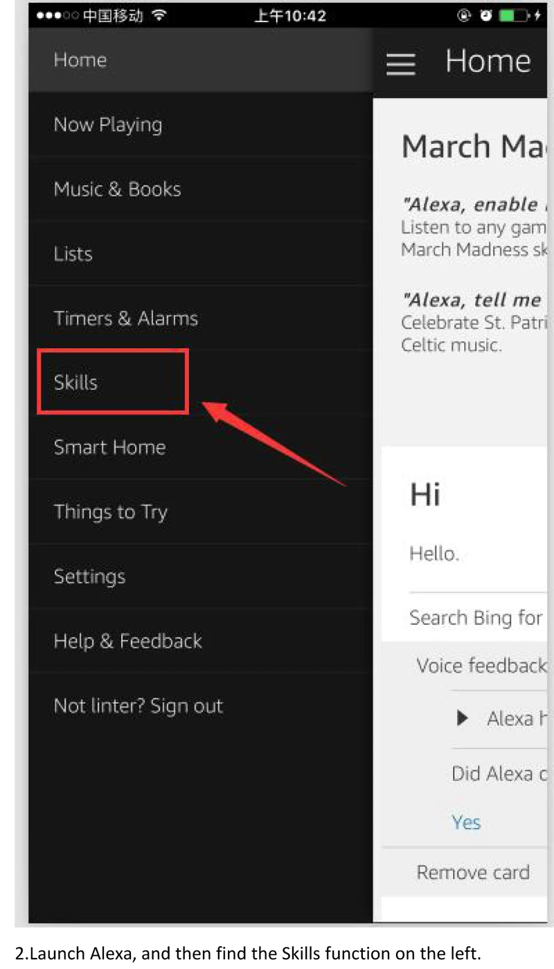 How to use Alexa to control Thinker -2