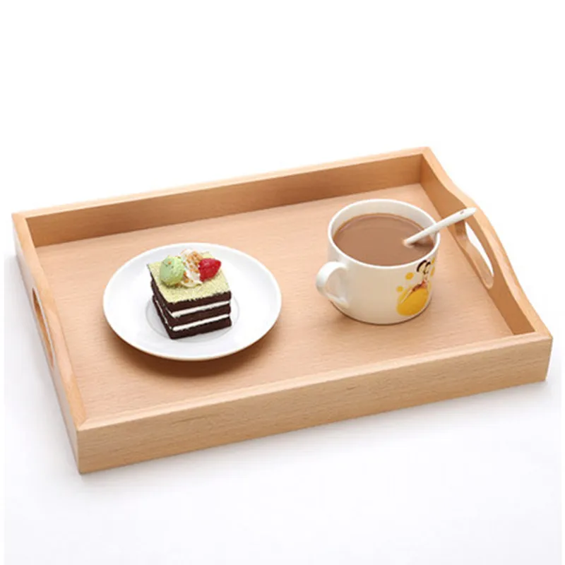 European High quality wooden pallets tray Kitchen Dinner plate fruit