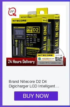 Фирменное зарядное устройство Nitecore D2 D4 Digi с ЖК-дисплеем, интеллектуальная схема Li-Ion для 26650 18650 18350 16340 14500 10440, автомобильное зарядное устройство