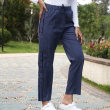 Брюки санитара рабочие брюки-карго медсестры рабочие штаны средняя посадка прямые брюки с полосой сбоку медицинские рабочие брюки