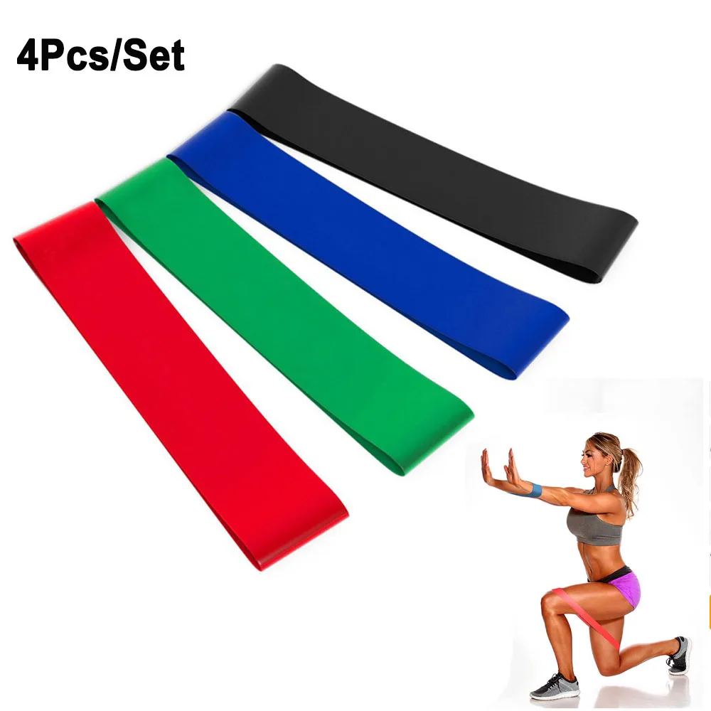 

4Pcs/Set Sport Rubber Pull Up Band String Chest Developer Workout Bands Gym Stretch Training Fitness Yoga Mat Strap 10-50lb