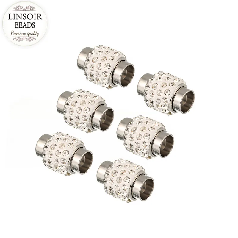 10pcs 2mm Magnetic Clasps Bracelet Leather Cord End Caps For Jewelry Making