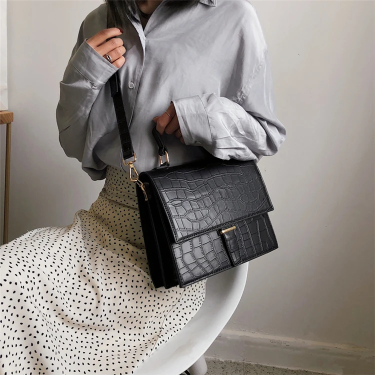Burmina Винтаж застежка для женщин сумки дизайнерские женские на плечо высокое качество дамы курьерские Сумки Новый 2019 черный, красн