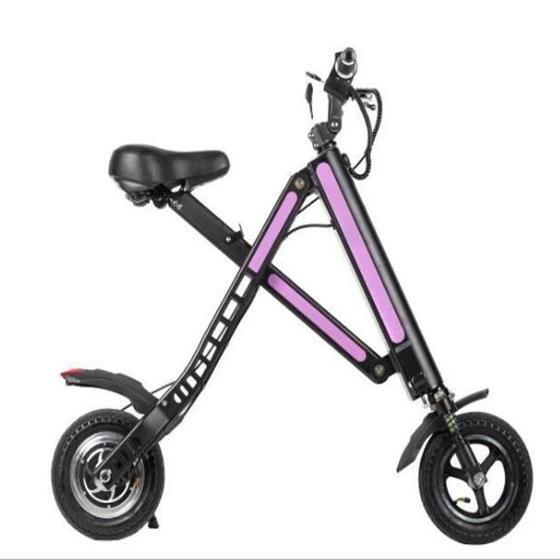 Discount Fast Foldable Electric Bike 36V 250w 10.4AH 45km 10inch Lithium Battery Bicycle  Aluminium Alloy  Ebike 1