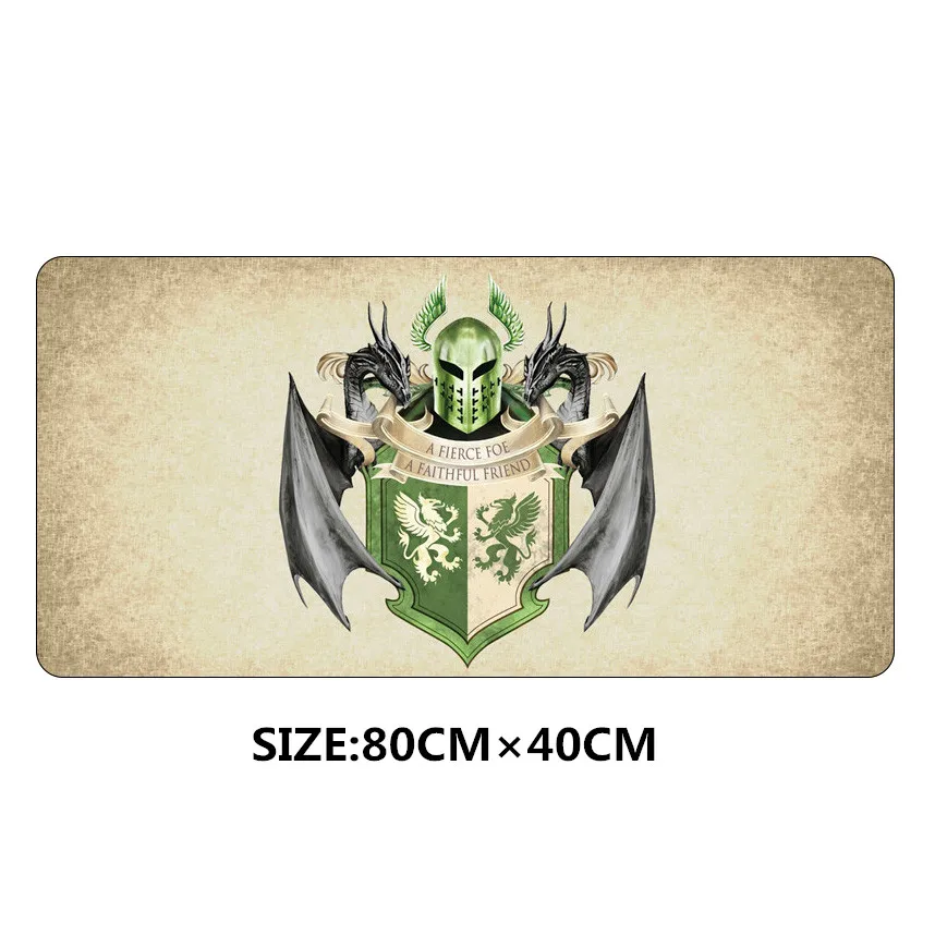 NO.6 Игра престолов 80x40 см Коврик для мыши большой для Клавиатура для ноутбука коврик Нескользящая Скорость Игры Геймер игровой коврик для мыши - Цвет: NO.6