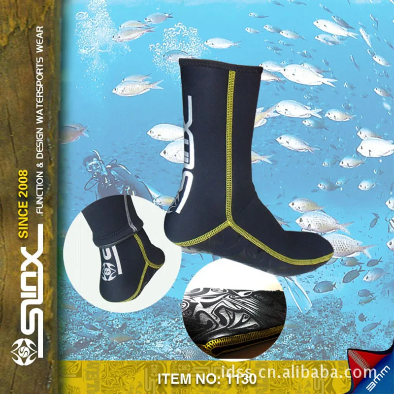 SLINX скольжению 3 мм неопрена дайвинг Носки для девочек подводное плавание плавники Одежда заплыва Носки для девочек Водные виды спорта