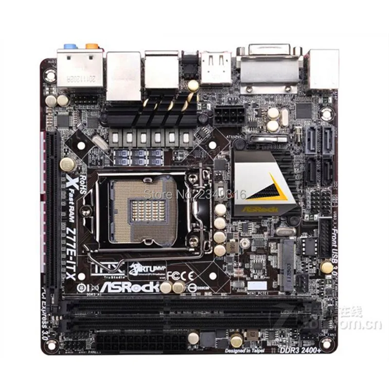 MINI-ITX ITX HTPC для ASRock Z77E-ITX настольная плата Z77 материнская плата слот LGA1155 DDR3 SATA3 USB3.0 поддержка I7 3770K