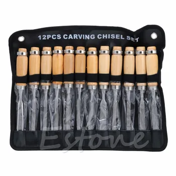 

12Pcs/set Wood Carving Hand Chisel Woodworking Tool Set Woodworkers Gouges