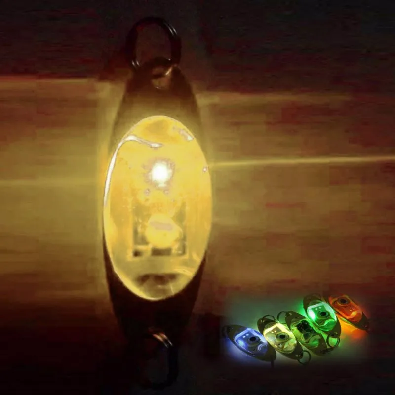 Лампа-вспышка 6 см/2,4 дюйма светодиодный подводный светильник с глубокими каплями в форме глаз для рыбной ловли кальмара