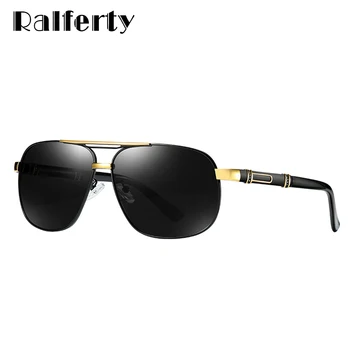 

Ralferty Men‘s Polarized Sunglasses UV400 Coating Lens Square Brand Shades For Men gunes gozlugu oculos Male Eyewear D0960