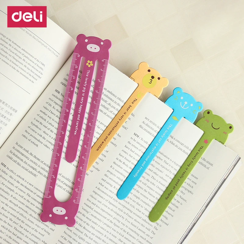 

13 CM Gauge Stationery Flexible Ruler & Bookmark Straight Carton Spirograph Acrylic School Line Tool Measuring Chancery Rulers