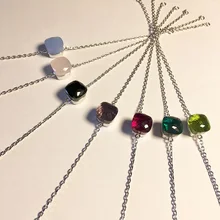 

11 Colors Fashion Multi-Faceted Multicolor Square Crystal Candy Bracelet Bracelets for Men Women Brand Jewelry