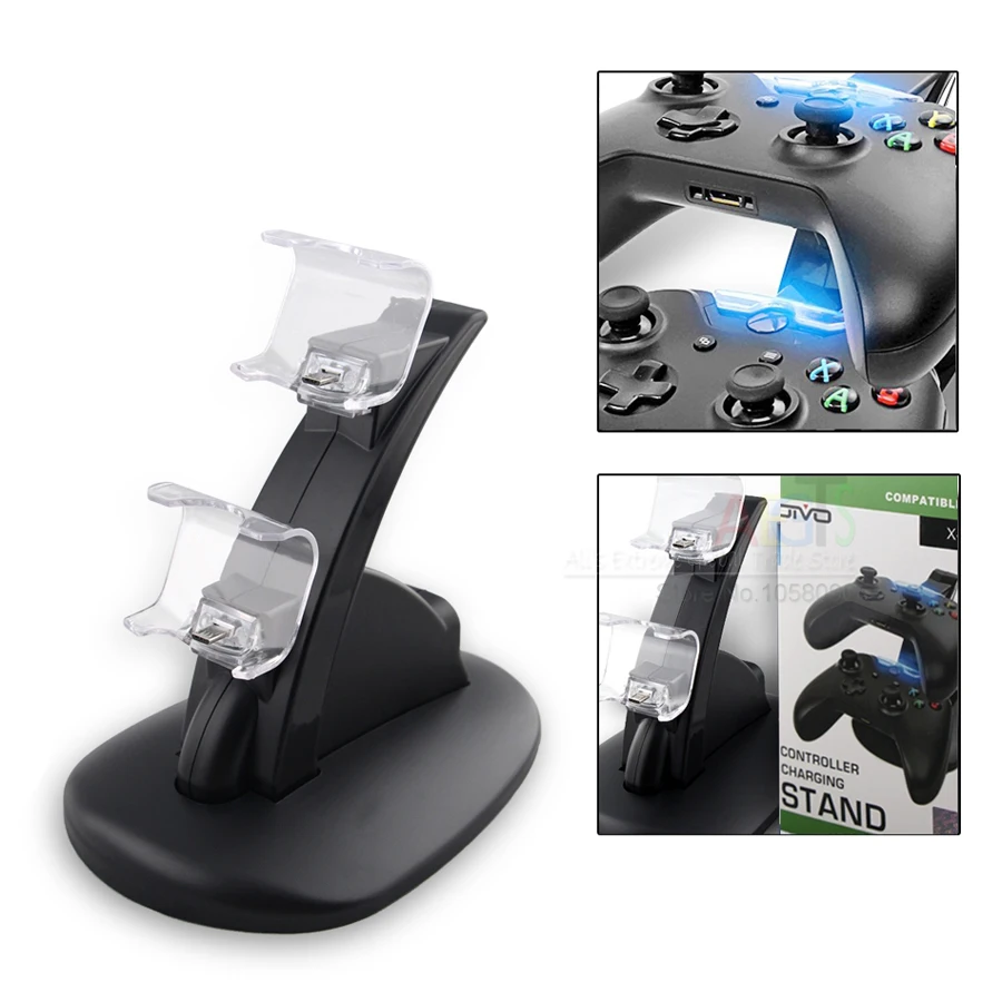 New Arrival OIVO Dual USB Charge Dock Stand for XboxOne Joysticker