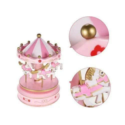 Merry-go-round cajas de música geométricas música bebé habitación decoración regalos Unisex madera Navidad caballo carrusel caja decoración del hogar 1 pc Merry-go-round cajas de música geométricas música bebé habitación decoración regalos Unisex madera Navidad caballo carrusel caja decoración del hogar 1 pc