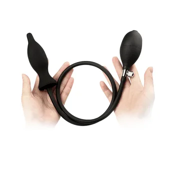 Inflatable Anal Dildo Plug Expandable Butt Plug With Pump Adult Products Silicone Sex Toys for Women Men Anal Dilator Massager 5