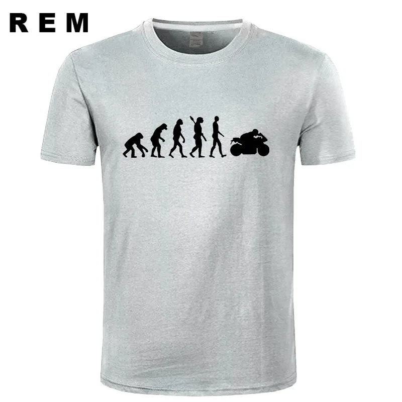 Мужские футболки для мотоцикла APE TO EVOLUTION, футболка, летняя Хлопковая мужская модная футболка с коротким рукавом и круглым вырезом - Цвет: 7