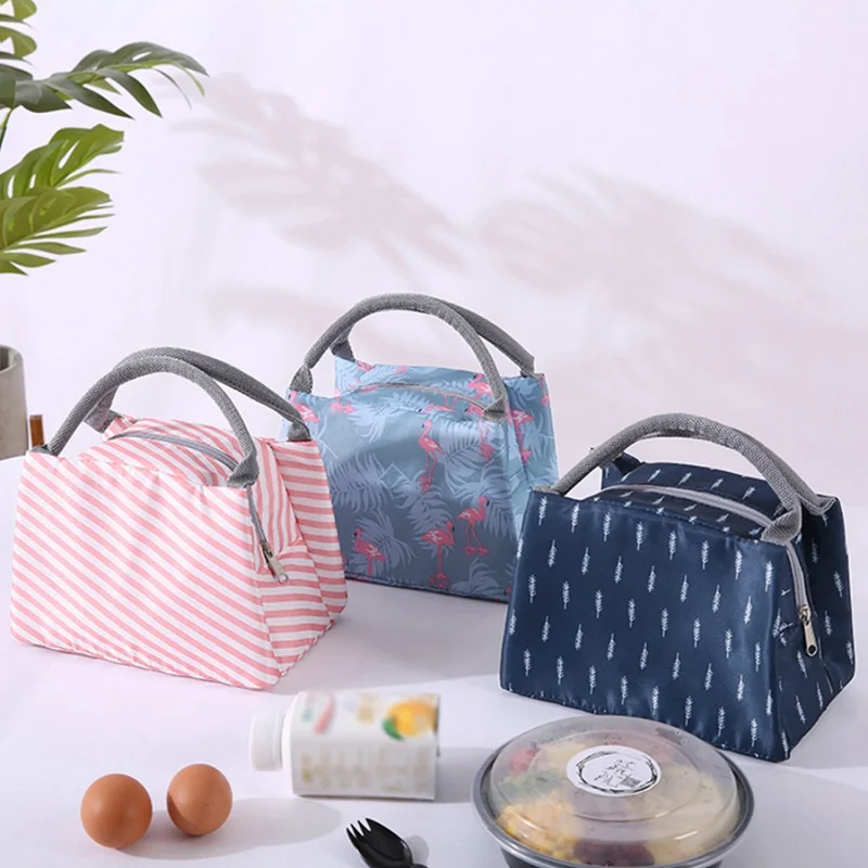 Handle Large Lunch Box Storage Bag Oxford Cloth Bento Handbag for ...
