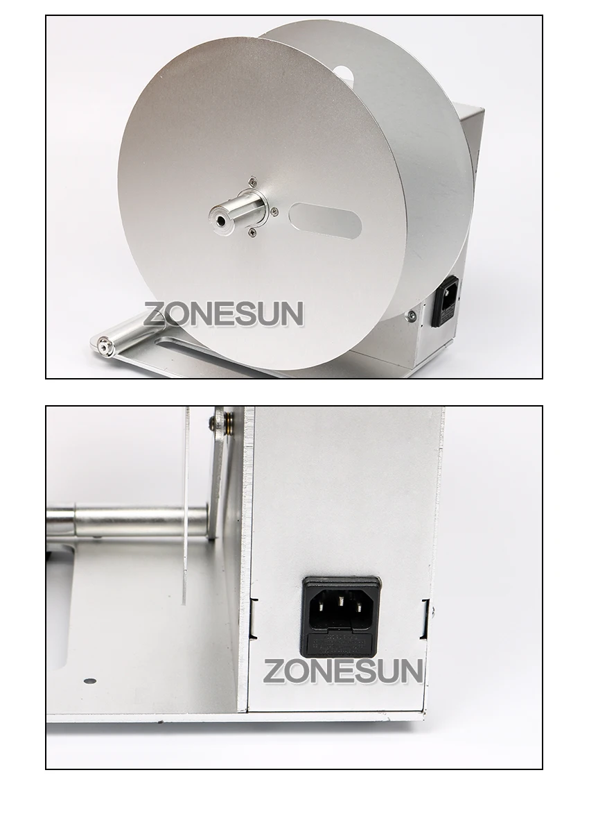 ZONESUN этикетка перемотка для одежды стирка этикетка штрих-код этикетка Цена тег самоклеющиеся этикетки наклейка Скорость регулируется