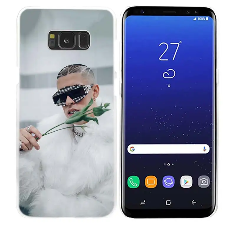 Чехол для samsung Galaxy Note 8 9 M30 M20 M10 S9 S8 S10 5G S10e Plus S7 S6 жесткий прозрачный PC Coque Cover Bad Bunny El Conejo Malo Новинка - Цвет: 02