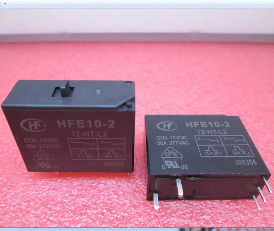 Новое высокомощное реле 12 в магнитное удерживающее HFE10 2 HT L2 12VDC 12vdc 50A 277V 12V DC12V 277VAC