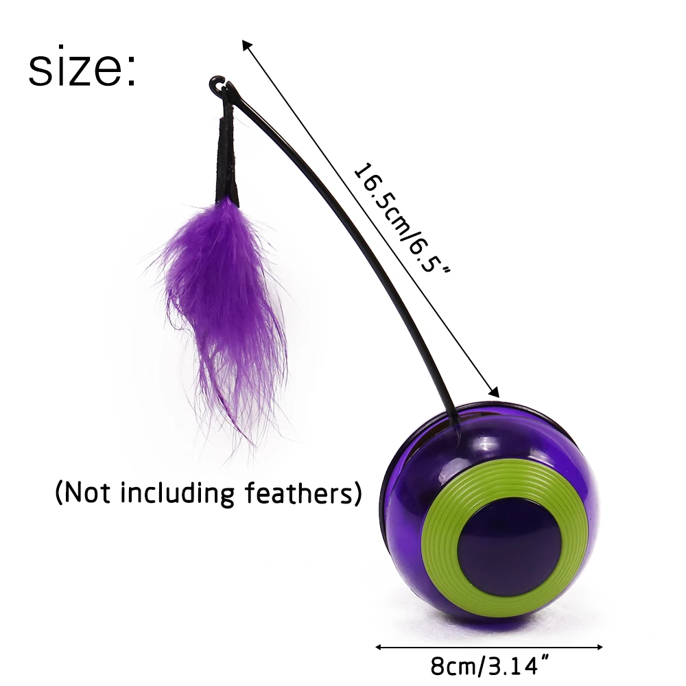 Electronic Motion Cat Toy Interactive Cat Toy Multi Function Automatic Cat Toy Ball Tumbler with Chaser Light Sound For Kitty Electronic Motion Cat Toy Interactive Cat Toy Multi Function Automatic Cat Toy Ball Tumbler with Chaser Light Sound For Kitty