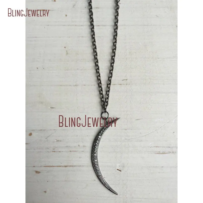 20190309-NM19941-pave white topaz oxidized silver moon necklace on oxidized silver chain_2
