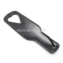 Adult Games Fetish Heart Impression Paddle Leather Flogger Whip Sex Slapper Toys For Couple