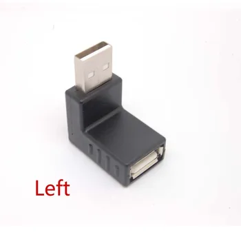 

USB 2.0 A Male to Female Extension Cable 90 Degree Left Angle Adapter Plug NEW NEW