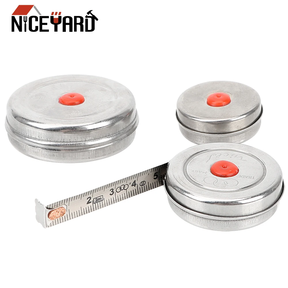 

NICEYARD Measuring Tool Stainless Steel Woodworking Tape Measure 1m 2m 3m Mini Retractable Tape for Home Factory Office