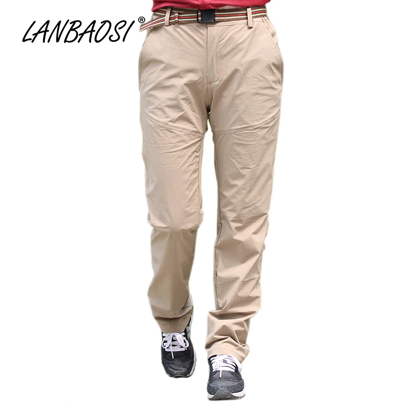 LANBAOSI Trekking pantalones para mujeres protección solar rápido seco Anti-uv resistente al agua senderismo viajar Mountaineer Pantalones LANBAOSI Trekking pantalones para mujeres protección solar rápido seco Anti-uv resistente al agua senderismo viajar Mountaineer Pantalones