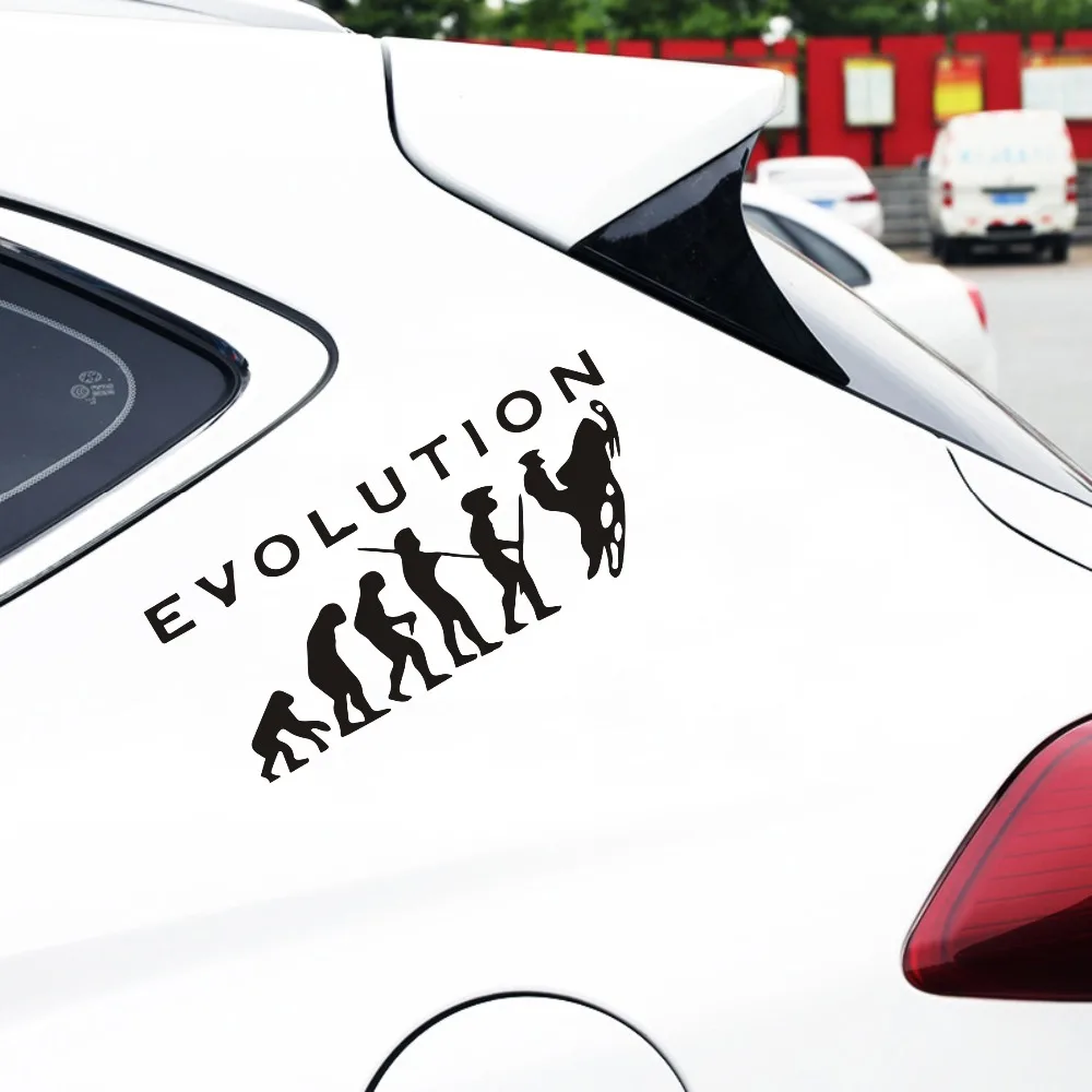 6,4*15,5 см забавные наклейки для автомобиля Стайлинг Evolution снегоходы на заказ виниловые наклейки кузова двери автомобильные наклейки на бампер и наклейки