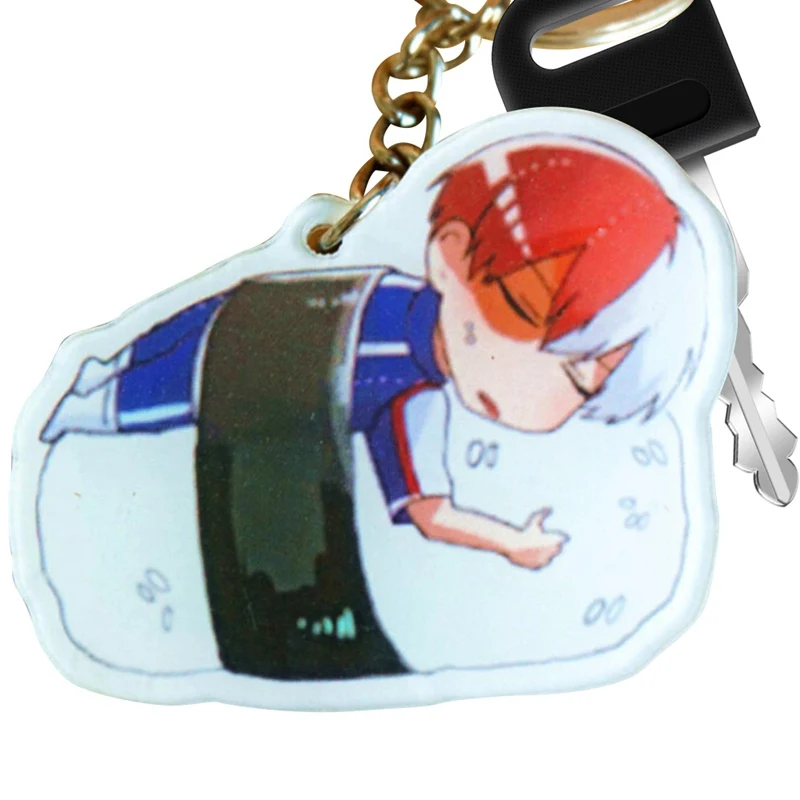 

Cute Boku No Hero My Hero Academia Key Chain Acrylic Cartoon Key Ring New Hot Keychain Keyring Accessories