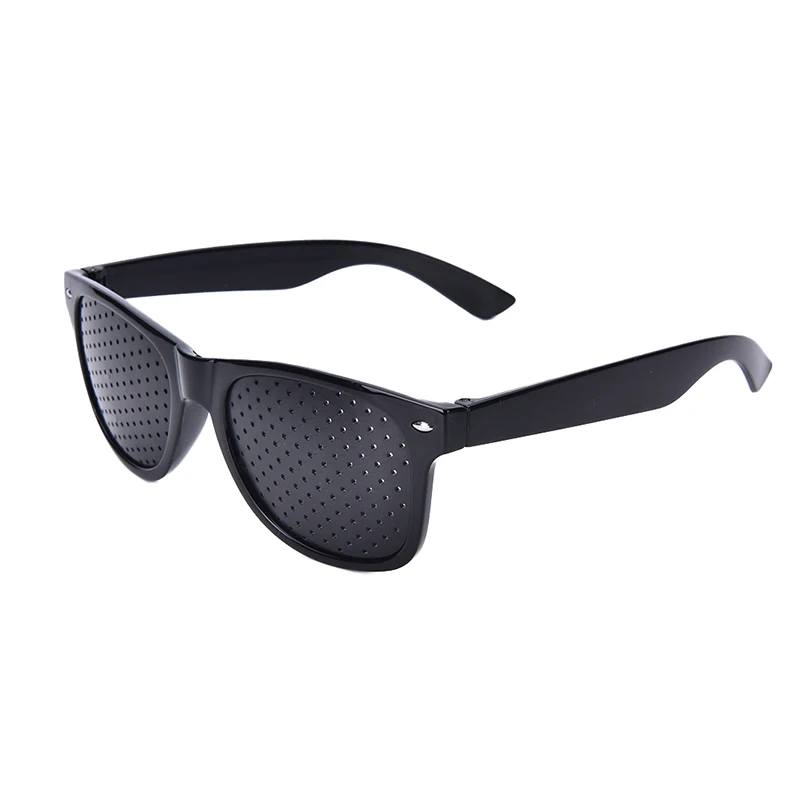 Black Anti myopia Pinhole Glasses Pin hole Sunglasses Eye Exercise
