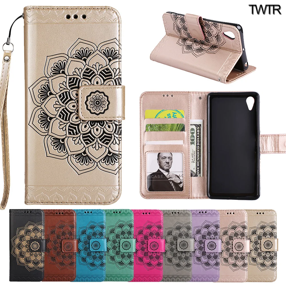 Flip Case for SONY Xperia XA1 G3112 G3121 G3116 Floral Case Phone Leather Cover for SONYXA1 Dual Tuba Wallet Mobile Phone Bag