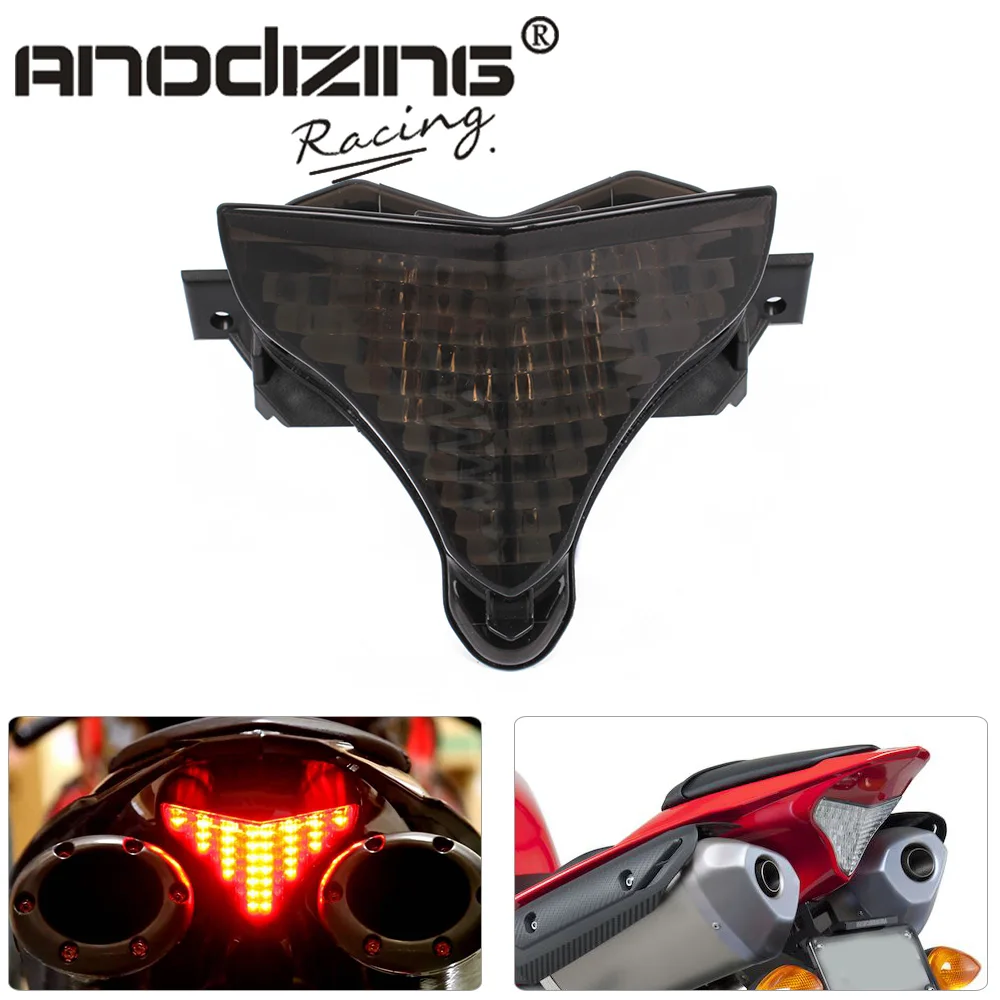 

Smoke Clean Motorcycle Smoke LED Tail Light Rear Lamp For Yamaha YZF R1 YZF-R1 2009 10 11 12 13 2014 09-14