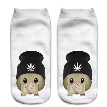 

2018 new funny, funny monkey face pattern, fashionable 3D printing socks.