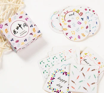 

New 40 pcs/pack flower leaf mini style paper diary sticker Scrapbooking Decoration label Wholesale